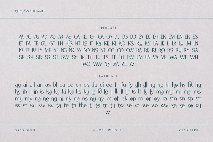 Qedysans字体 10