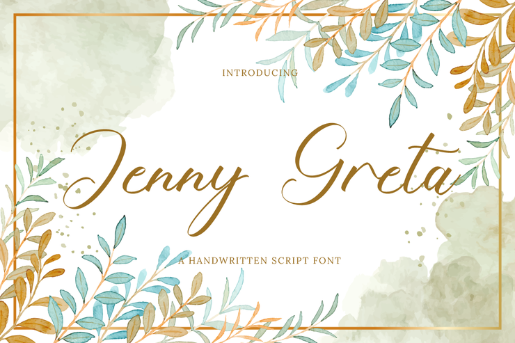 Jenny Greta字体 3