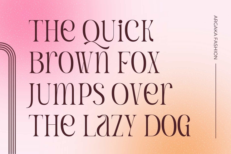 Argaka Fashion字体 1