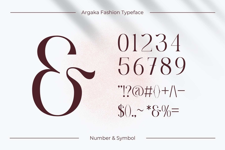 Argaka Fashion字体 4