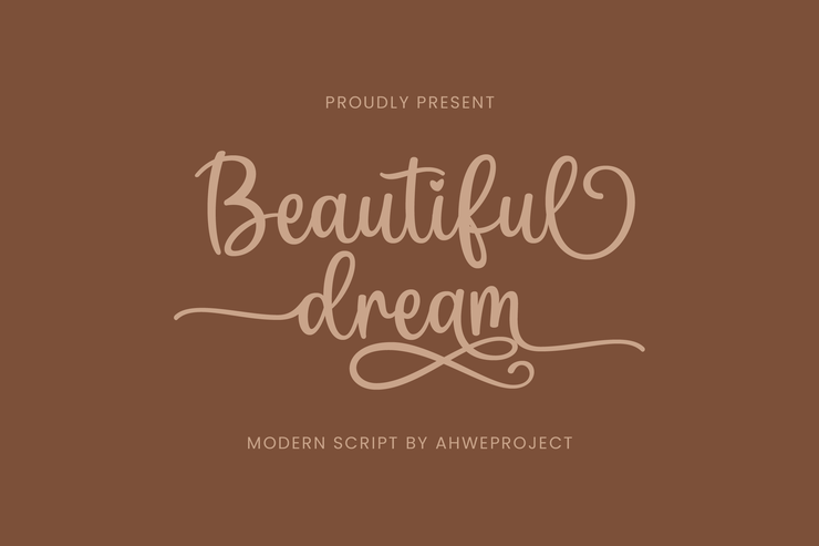 Beautiful Dream字体 4