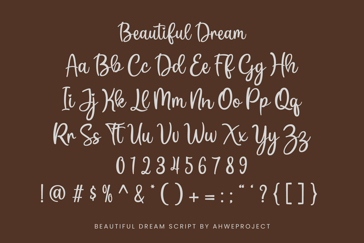 Beautiful Dream字体 6