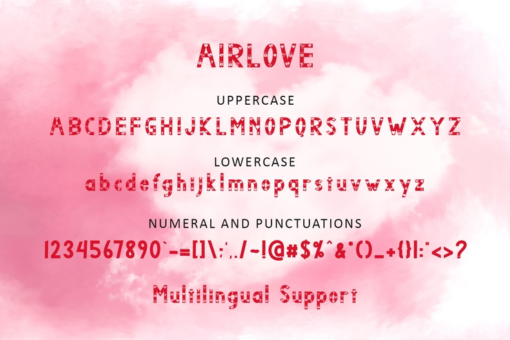 AIRLOVE字体 3