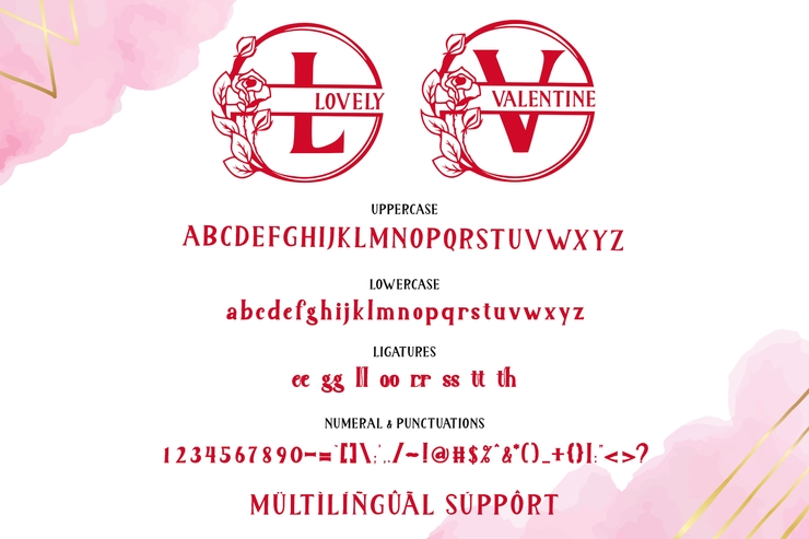 Monogram Lovely字体 6