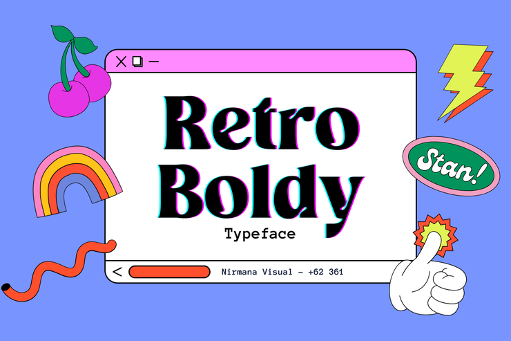 Retro Boldy字体 4