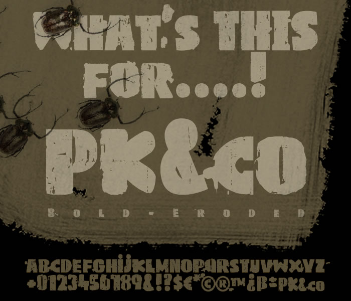 PKco字体 3