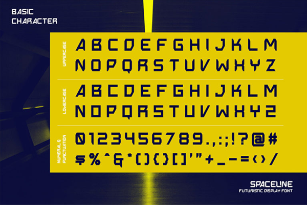 Spaceline字体 3