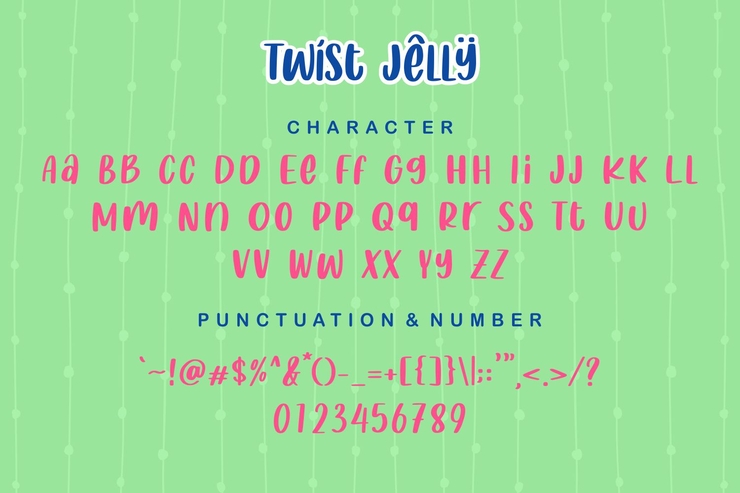 Twist Jelly字体 3