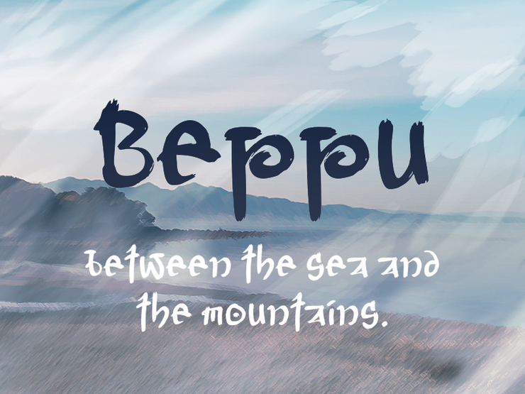 b Beppu字体 1