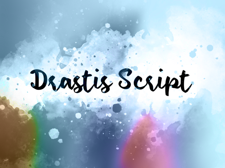 d Drastis Script字体 1