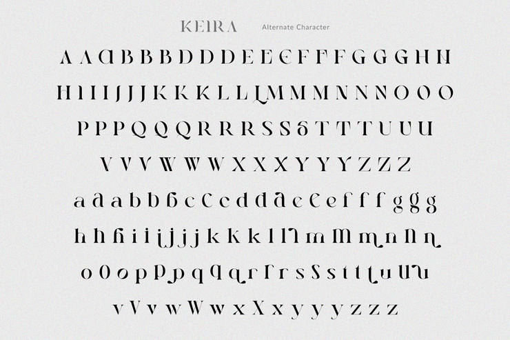 Keira Serif字体 9