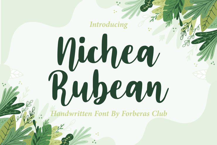 Nichea Rubean字体 2