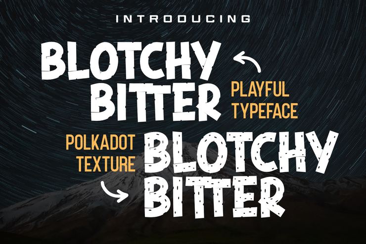Blotchy Bitter Texture字体 9