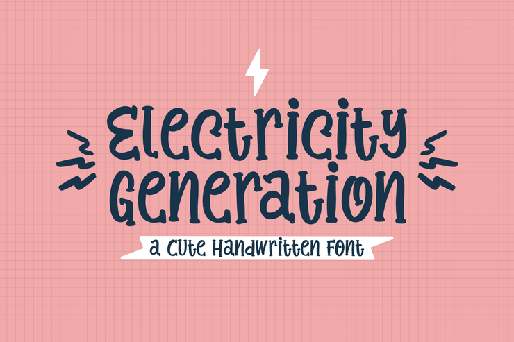 Electricity Generation字体 1