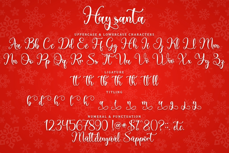 Hay Santa字体 3