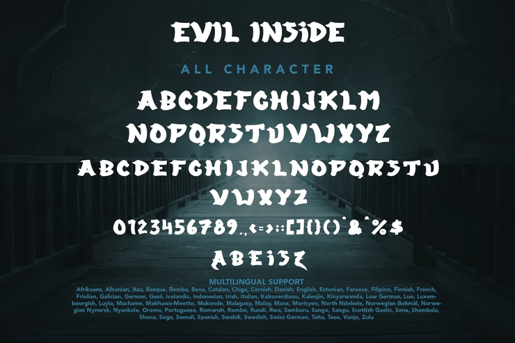 Evil Inside字体 8