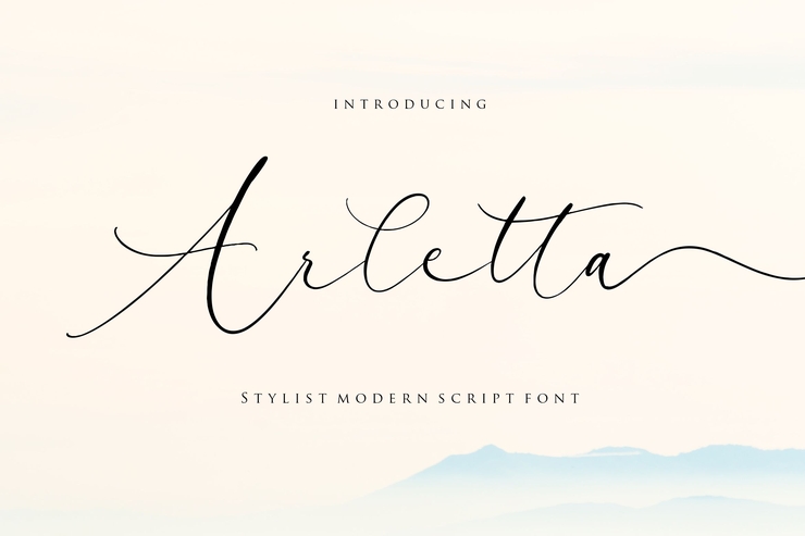 Arletta字体 1