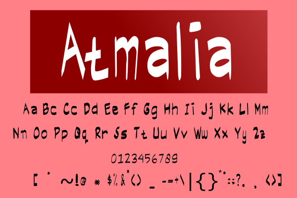 Atmalia字体 1