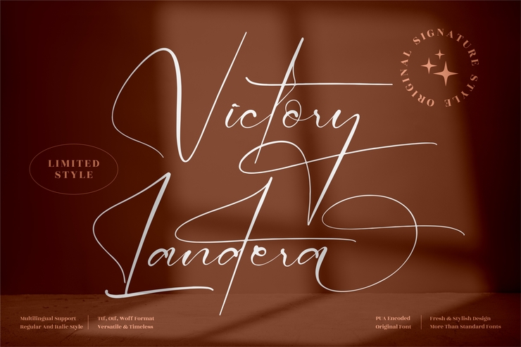 Victory Landera字体 10