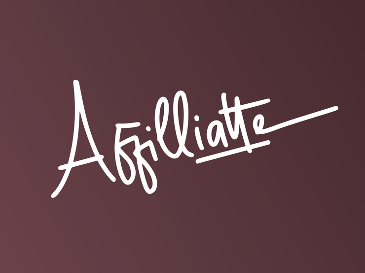 Affilliatte字体 3