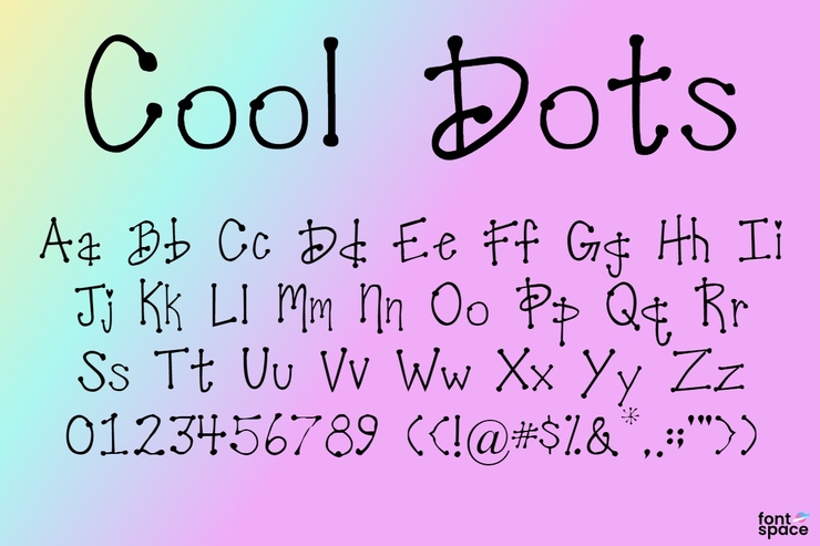 Cool Dots字体 1