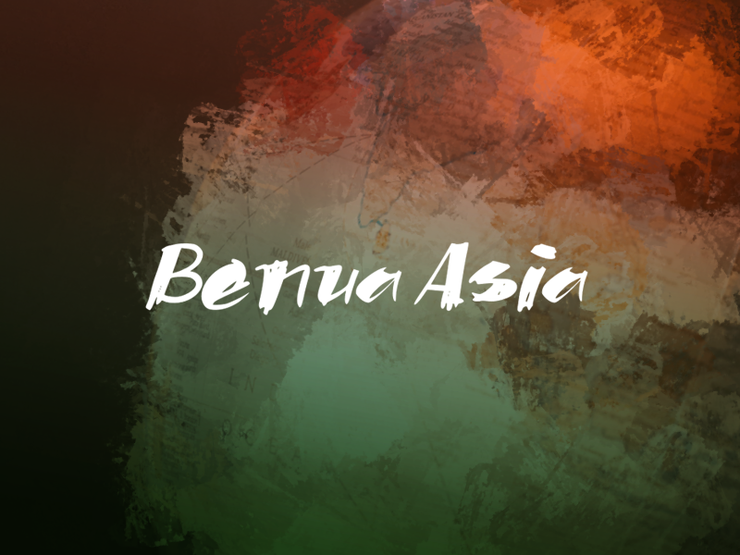 b Benua Asia字体 1
