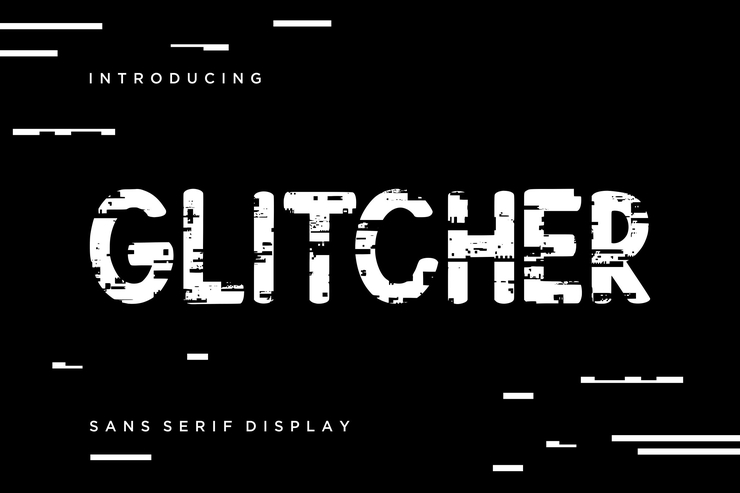 Glitcher字体 4