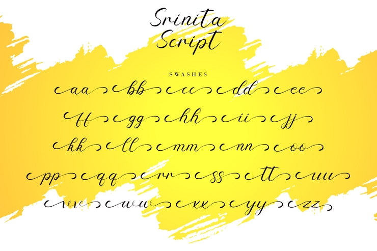 Srinita Script字体 2