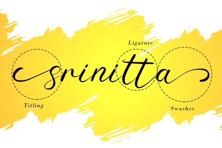 Srinita Script字体 3