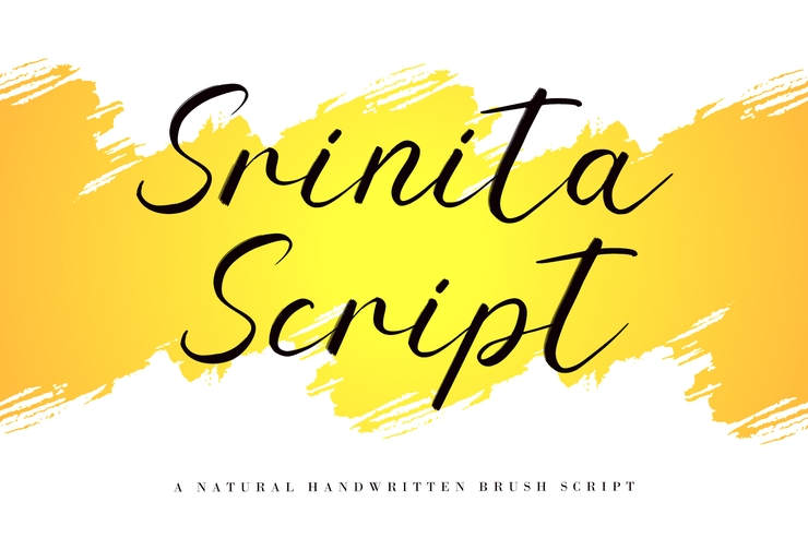 Srinita Script字体 5