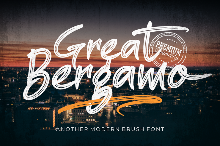 Great Bergamo字体 3