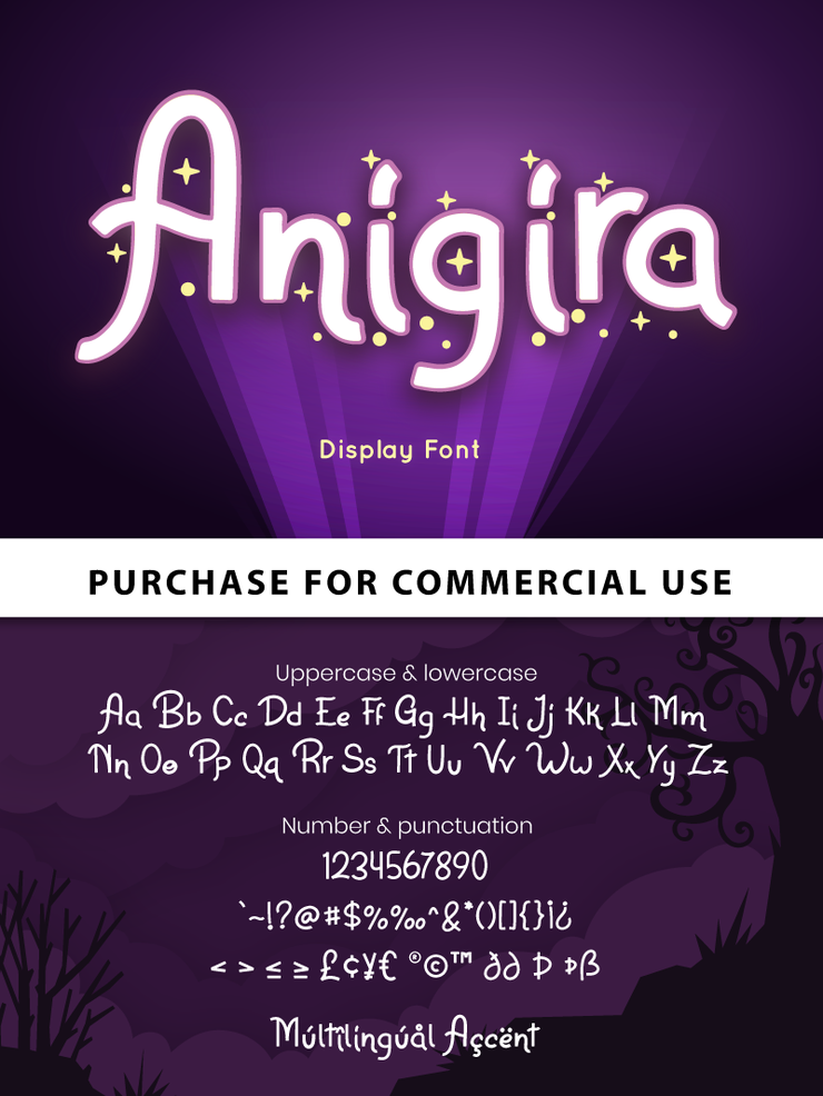 Anigira字体 3
