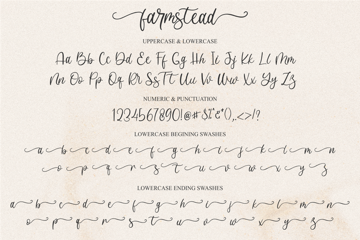 Farmstead字体 9