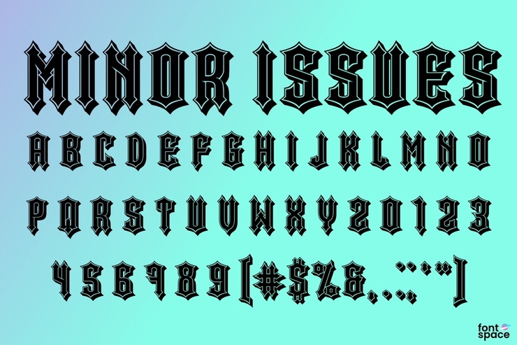 Minor Issues字体 1