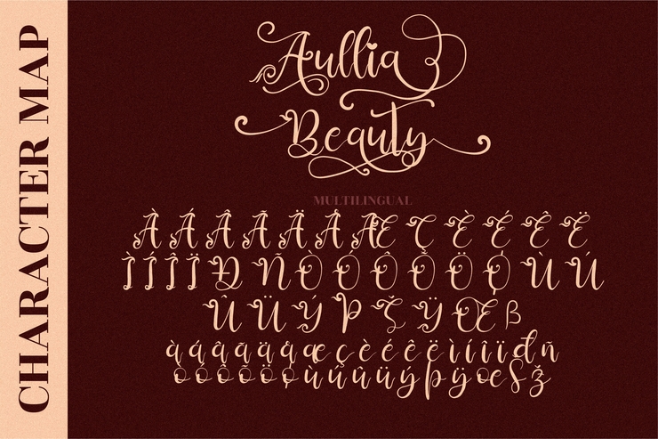 Aullia Beauty字体 10