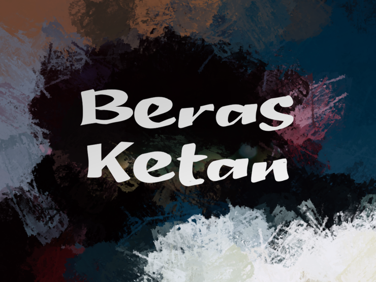 b Beras Ketan字体 1