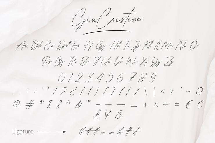 Gia Cristine字体 3