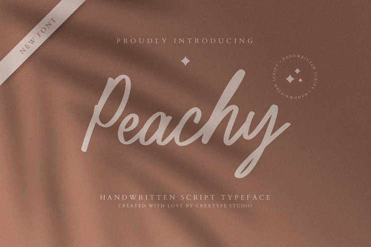 Peachy Regular字体 3