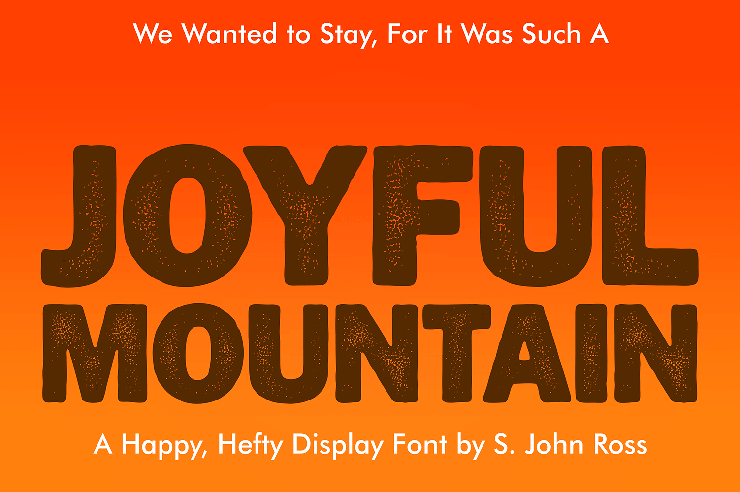 Joyful Mountain字体 1