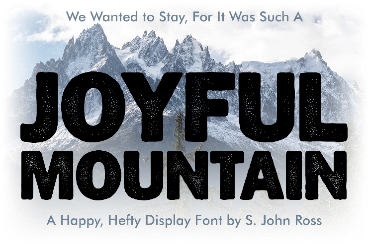 Joyful Mountain字体 2