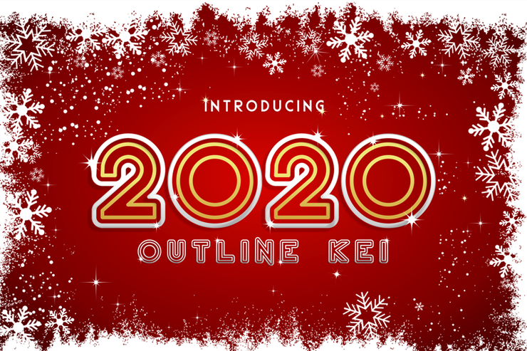 2020 Outline Kei字体 1
