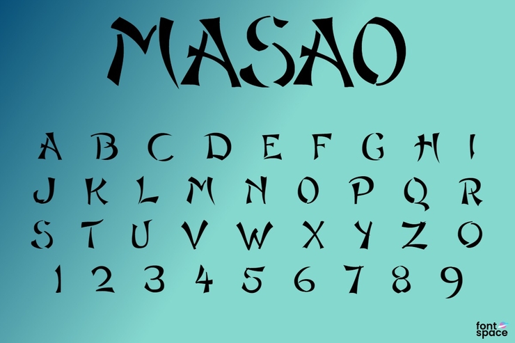 Masao字体 1