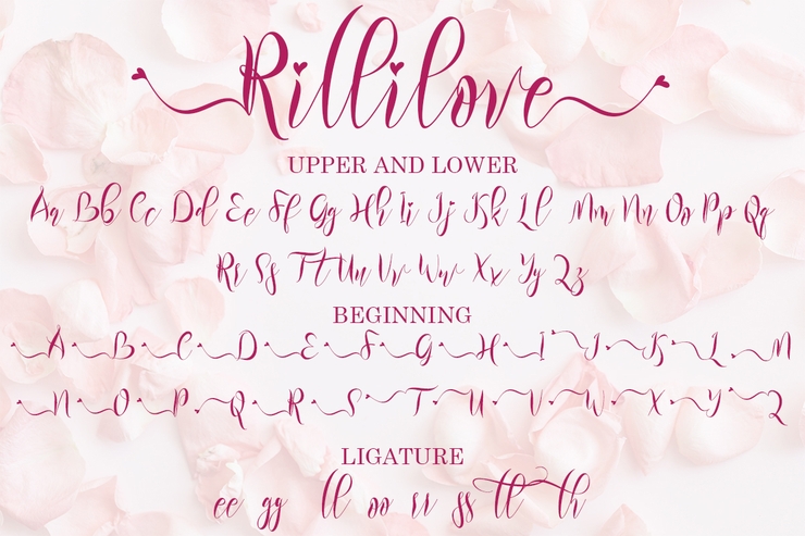 Rillilove字体 3