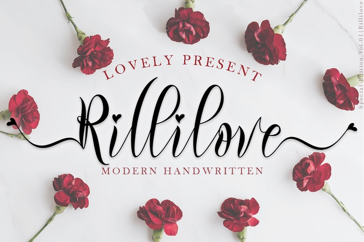 Rillilove字体 10