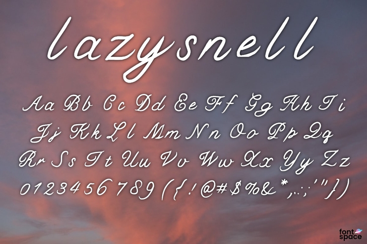lazysnell字体 1