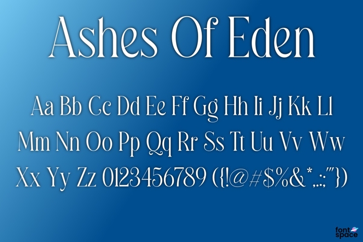BB Ashes Of Eden字体 1
