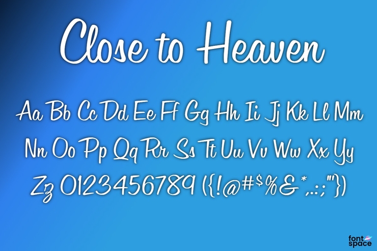 BB Close to Heaven字体 1
