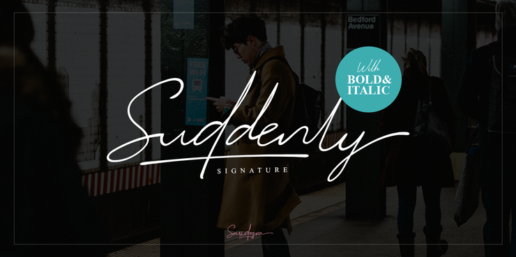 Suddenly字体 1