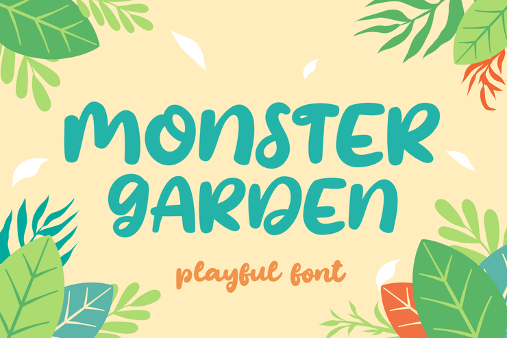 Monster Garden字体 7