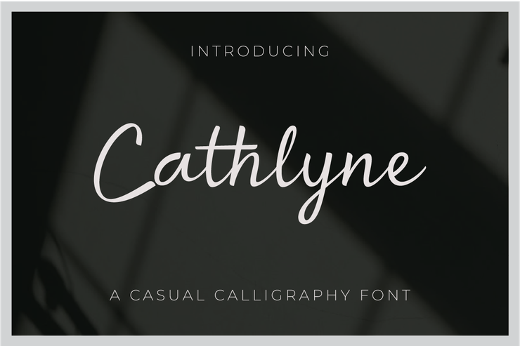Cathlyne字体 9